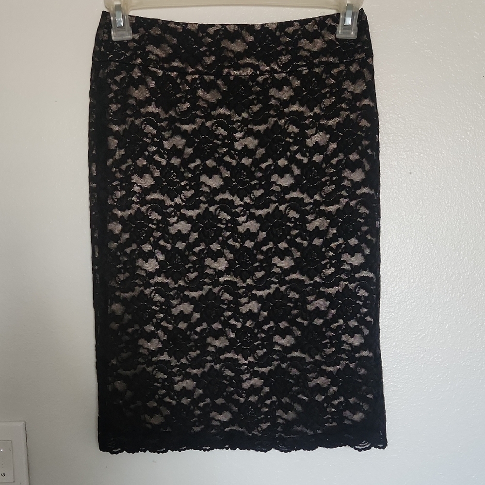 BR Black Lace Skirt